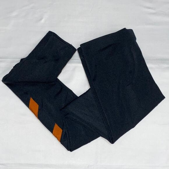 Weissman Dance Leggings Black Orange Size Small Performance Sporty Accent Adult - Picture 9 of 9